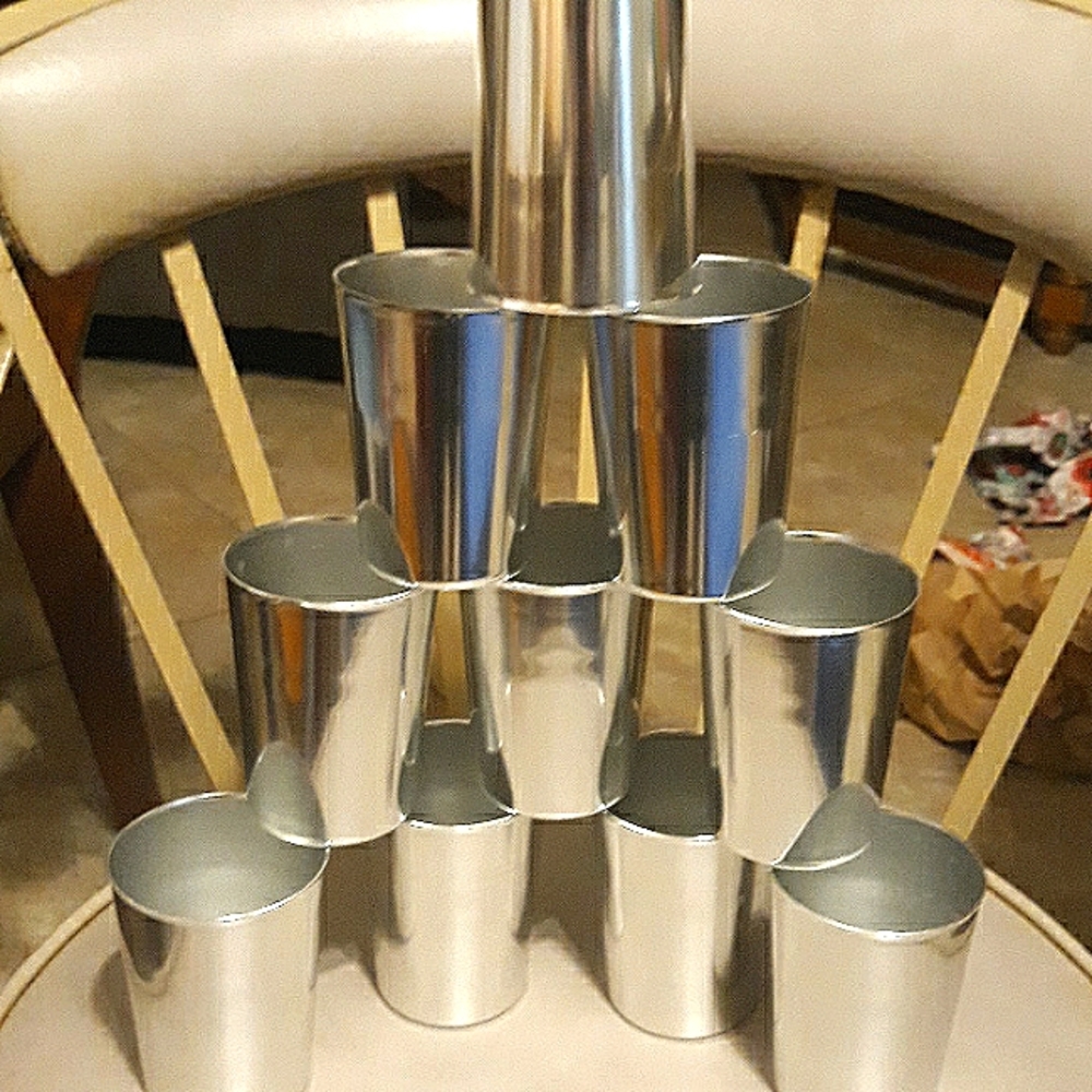 Vintage Bascal Aluminum Juice Cups